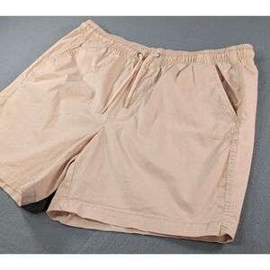 VRST Mens Large Casual Shorts Peach Salmon Tencel Stretch Golf Lifestyle